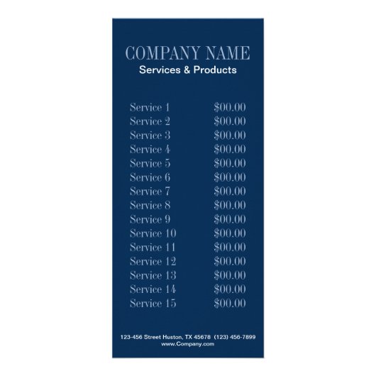 waterverf blauwe marmer van de strand - nautische  reclamekaart (Achterkant)