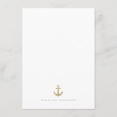 Waterverf Blauwe Nautical White Insert Kaart (Achterkant)