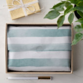 Waterverf blauwe nautische strepen. Abstracte lijn Tissuepapier (Geschenk)