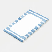 Waterverf blauwe nautische strepen. Ocean zee stra Post-it® Notes (Schuin)