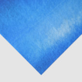 Waterverf Blauwe oceaan - Achtergrondontkoppeling Tissuepapier (Detail)