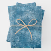 Waterverf blauwe oceaantextuur inpakpapier vel (In situ)