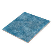 Waterverf blauwe oceaantstructuur tegeltje (Zijkant)