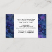 Waterverf blauwe Paarse startvernevelaar Kortingskaartje (Achterkant)