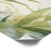Waterverf blauwe parkiet eucalyptusboom perfect poster (Hoek)