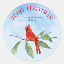 Waterverf Blauwe Rode Rood Kardinaal Bird