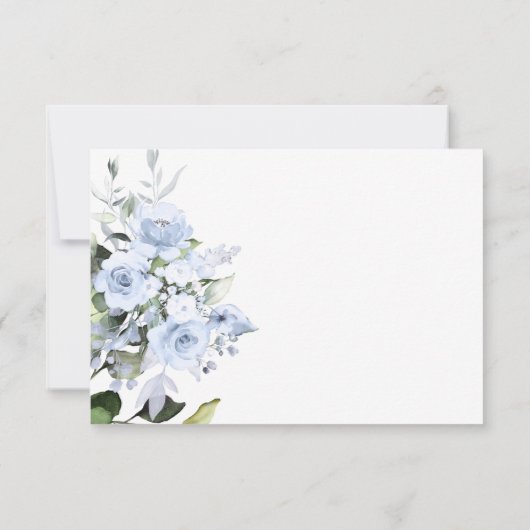 Waterverf Blauwe Rozen DETAILS KAARTEN (Achterkant)