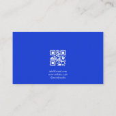 Waterverf Blauwe Rozen Kleding Boutique Visitekaartje (Achterkant)