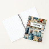 WATERVERF BLAUWE SCHOOL MASON POTTEN NOTITIEBOEK (Binnen)