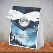 Waterverf Blauwe Sterrennacht Sky Celestial Bruilo Bedankdoosjes