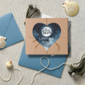 Waterverf Blauwe Sterrennacht Sky Celestial Bruilo Ronde Sticker