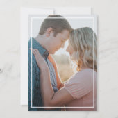 Waterverf Blauwe Sterrennacht Sky Celestial Bruilo Save The Date (Achterkant)