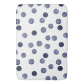 WATERVERF . Blauwe stip. Badmat (Voorkant Verticaal)