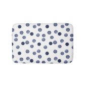 WATERVERF . Blauwe stip. Badmat (Voorkant)