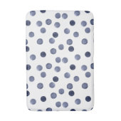 WATERVERF . Blauwe stip. Badmat (Voorkant Verticaal)