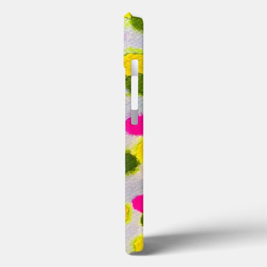 Waterverf blauwe stippen abstract Case-Mate iPhone case (Achterkant / Links)