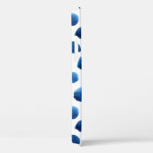 Waterverf Blauwe Stippen: Hand geschilderd Naadloo Case-Mate iPhone Case (Achterkant / Rechts)