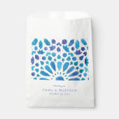 Waterverf Blauwe Tegel Bedankzakje (Voorkant)