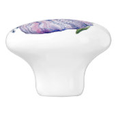 WATERVERF BLAUWE TROPISCHE VISKUSTVACATIE KERAMISCHE KNOP (Zijkant)