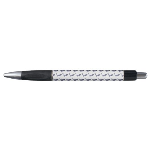 Waterverf blauwe vinvis pen (Voorkant)