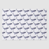 Waterverf blauwe vinvis tissuepapier (Voorkant)