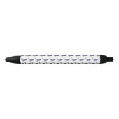 Waterverf blauwe vinvis zwarte inkt pen (Voorkant)