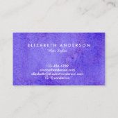 Waterverf blauwe visitekaartjes (Achterkant)