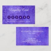 Waterverf blauwe visitekaartjes (Voorkant / Achterkant)