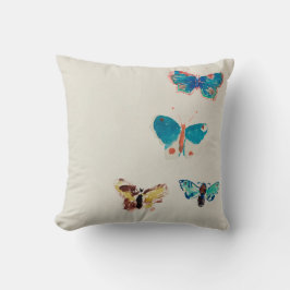 Waterverf blauwe vlinders. Odilon Redon Kussen