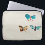 Waterverf  blauwe vlinders. Odilon Redon Laptop Sleeve<br><div class="desc">Waterverf  blauwe vlinders van Odilon Redon.</div>