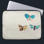 Waterverf  blauwe vlinders. Odilon Redon Laptop Sleeve<br><div class="desc">Waterverf  blauwe vlinders van Odilon Redon.</div>