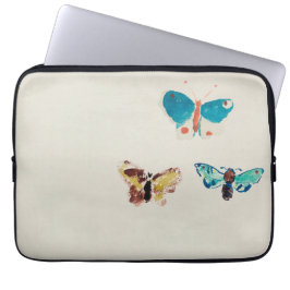 Waterverf blauwe vlinders. Odilon Redon Laptop Sleeve