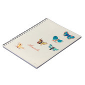 Waterverf  blauwe vlinders. Odilon Redon Notitieboek (Linkerzijde)