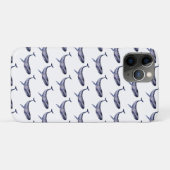 Waterverf blauwe walvis Case-Mate iPhone case (Achterkant (horizontaal))