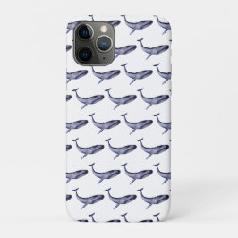 Waterverf blauwe walvis Case-Mate iPhone case
