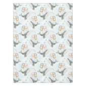 Waterverf blauwe walvisballon onder de Zee oceaan Tafelkleed (Voorkant)