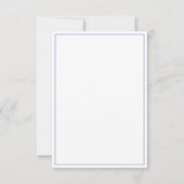 Waterverf Blauwe Weide Bloemen Funeral Bedankkaart (Achterkant)