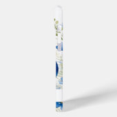 Waterverf Blauwe Wildbloemen Peacock Aangepaste te Case-Mate iPhone Case (Achterkant / Links)