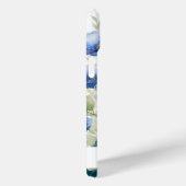 Waterverf Blauwe Wildbloemen Peacock Aangepaste te Case-Mate iPhone Case (Achterkant / Rechts)