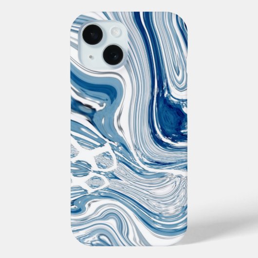 waterverf blauwe zeugen met  Case-Mate iPhone case (Achterkant)