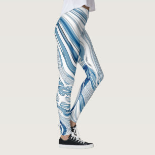waterverf blauwe zeugen met leggings