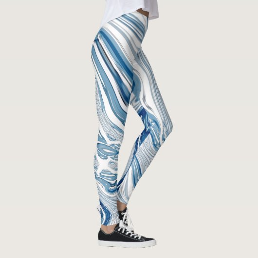 waterverf blauwe zeugen met  leggings (Rechts)