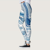 waterverf blauwe zeugen met  leggings (Links)