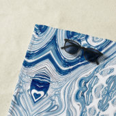 waterverf blauwe zeugen met  strandlaken (In situ)