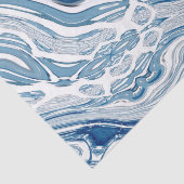 waterverf blauwe zeugen met  tissuepapier (Detail)