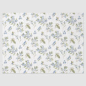 Waterverf Blauwebespatroon Tissuepapier (Voorkant)