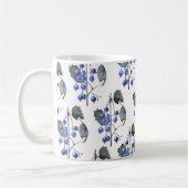Waterverf Blauwebessen Patroon Koffiemok (Links)