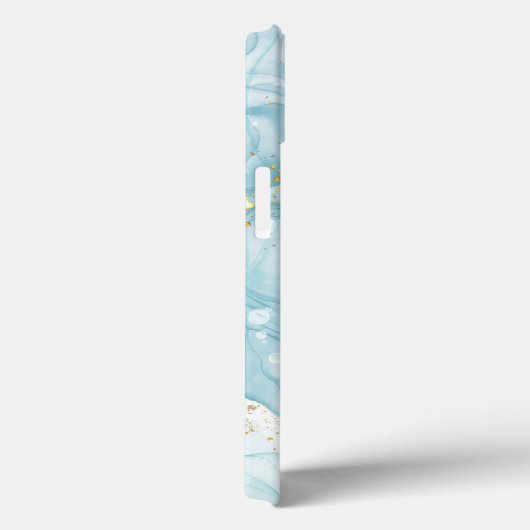 Waterverf Blauwgroen blauwe iPhone / iPad draagtas Case-Mate iPhone Case (Achterkant / Rechts)