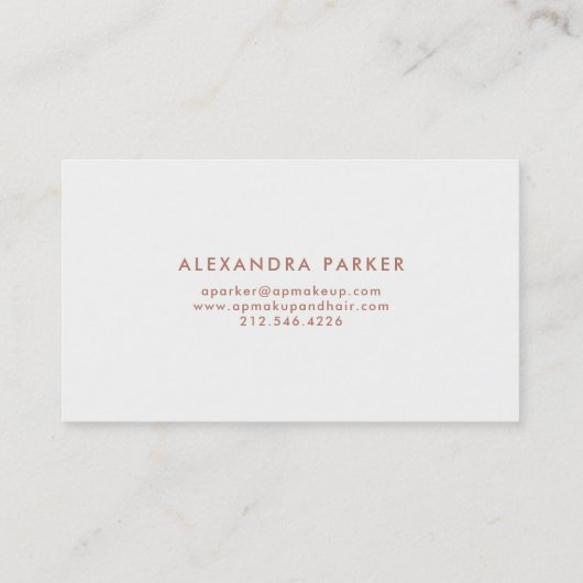 Waterverf Blauwgroen en Faux Roos Gold Geode Visitekaartje (Achterkant)