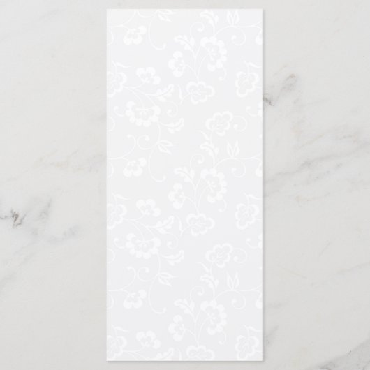 Waterverf Blauwgroen en gouden bloemen bruiloft Menu (Achterkant)